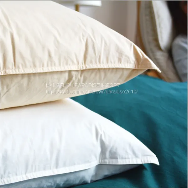 2017 Hot Sale Cotton Pillow Filled With White Goose Down photo-5