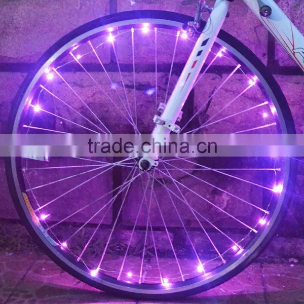 20 LED Bicycle Spoke Light Cycling Waterproof ABS Tire Tyre Wheel Bright Flashlight 6 Colors for MTB Road Bike photo-2