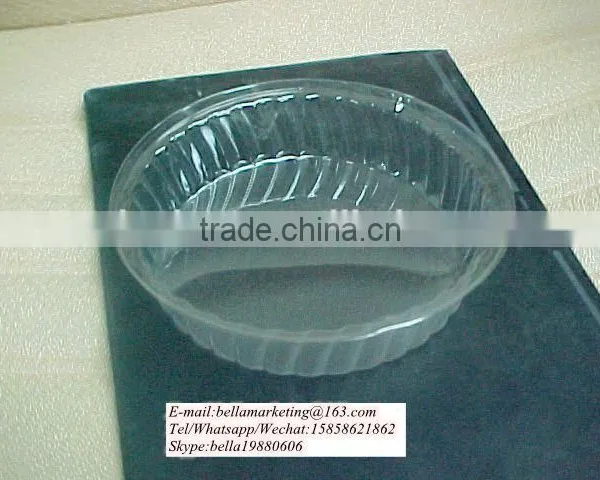 Plastic Lids for Airlines, PVC Lids for Medium Plate, Disposable Plastic Round Plate