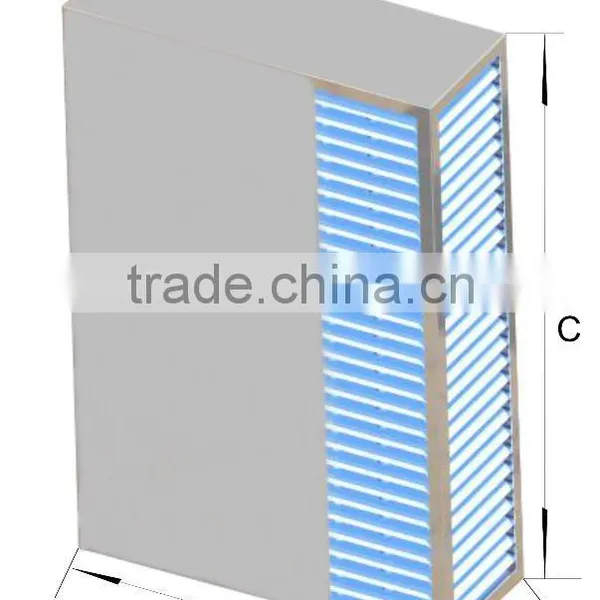 Алюминиевый теплообменный сердечник для пластинчатого теплообменника с рекуперацией тепла photo-5