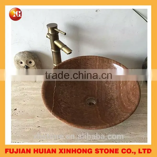 2016 Red Gradient Indoor Granite Top Stone Wash Basin photo-3