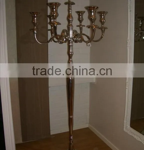 Floor Candelabra/entrance Candelabra/Tall Silver Candelabra 5 Arms, Floor Candelabra For Wedding Decoration photo-3