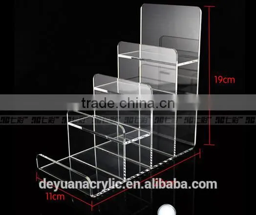 Elegant Transparent Acrylic Wallet Display Stand 4 Layer photo-3