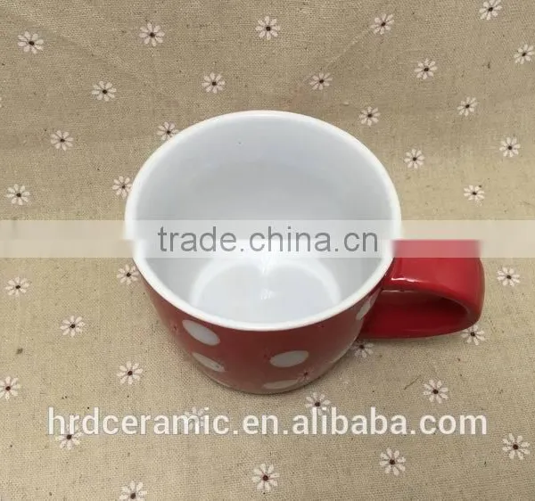 Stocked Cheap Red Ceramic Cup,Ceramic Coffee Cup , Milk Mug photo-5