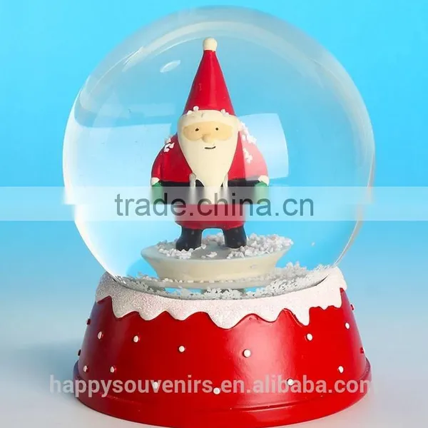 Polyresin Christmas Ornament Christmas Glass Snow Ball,best Gifts for Friends