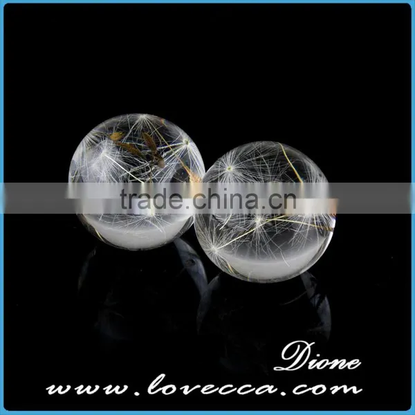 Dandelion Glass Ball for Earring/necklace ,glass Ball for Making Jewelry photo-3