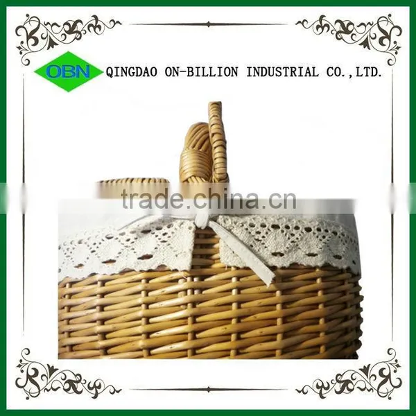 Cheap Empty Wicker Oval Picnic Basket photo-5