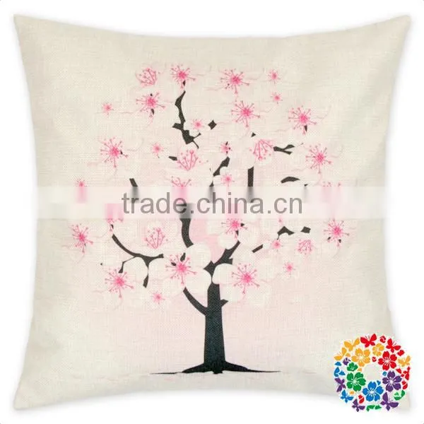 Merry Christmas Print Square Cushion Cover Decorative Cotton Pillow Cover photo-4