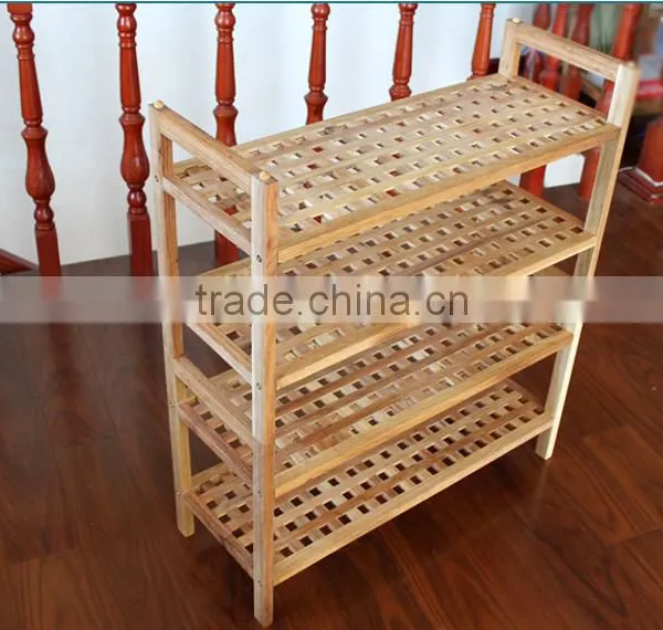 New Product 2 Tires Water Proof Wooden Shoe Rack photo-5