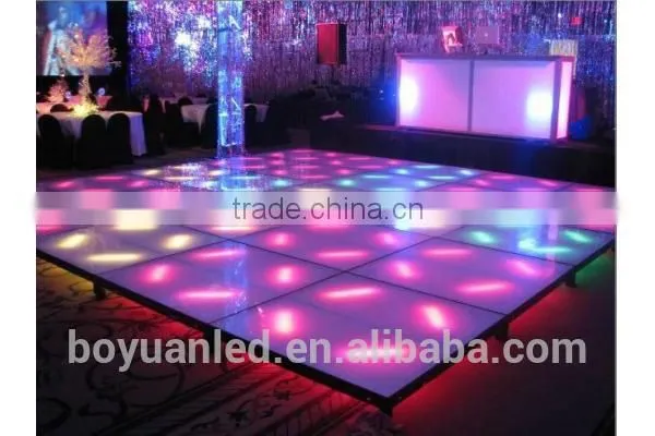 Fashionable Dance Hall Floor Panel Colorful Interactive Led Flooring photo-3