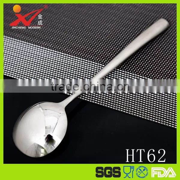 LFGB Stainless Steel Kitchen Utensil Korea Round Spoon HT62 photo-2