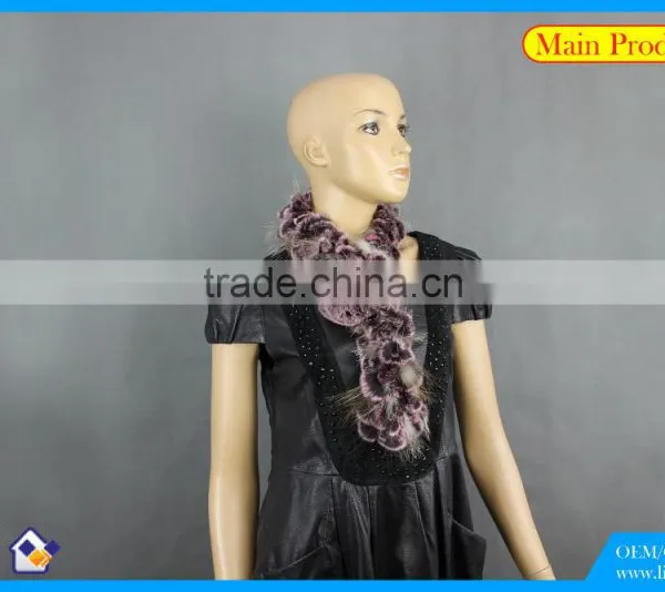High Quality Knitted Rex-Rabbit&Fox Scarf photo-2
