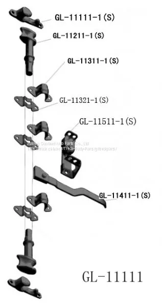 Galvanzied Truck Door Lock for 22mm Tube Door Latch photo-3