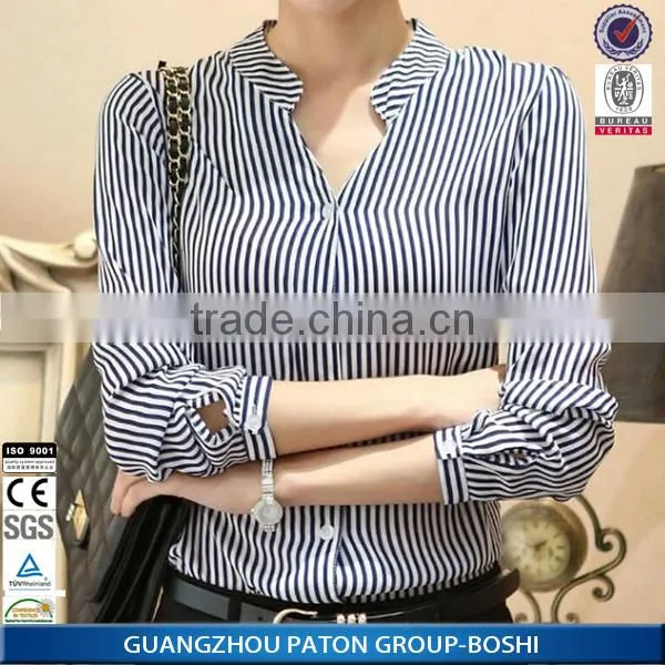 European Style Ladies Blouse Top 100 Cotton Blous From Guangzhou photo-4