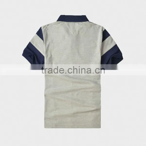 Fashion Design Two Tone Pique Polo Shirt for Men photo-2