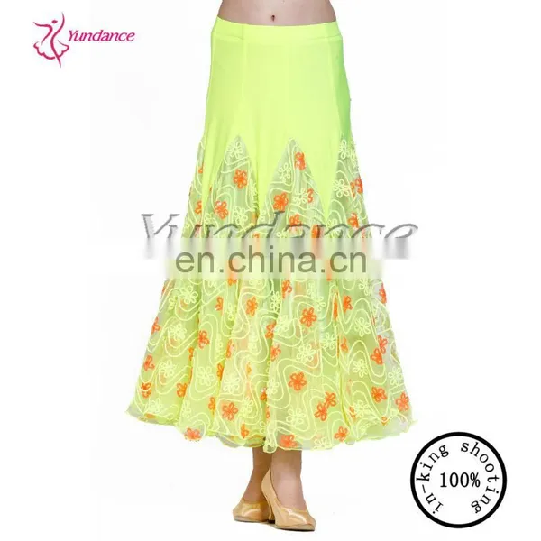AB031 Pretty Yellow Dance Full Skirt photo-5