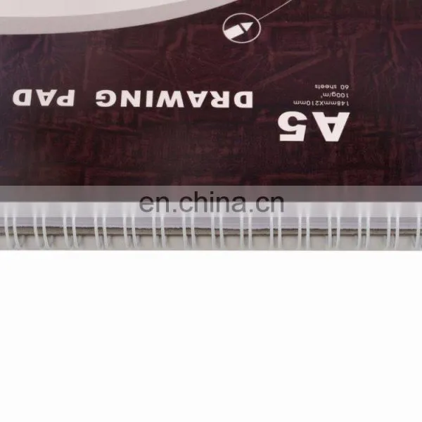 Drawing Pad 100gsm 60 Sheets Wire Bound Colored Cover A5 Ring Bound Book Drawing Book photo-2