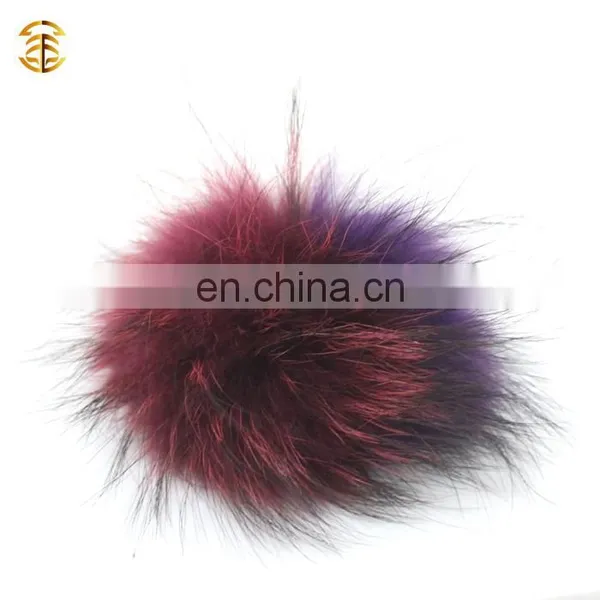 Beautiful Colored Raccoon Fur Pompoms Raccoon Fur Ball Pompoms
