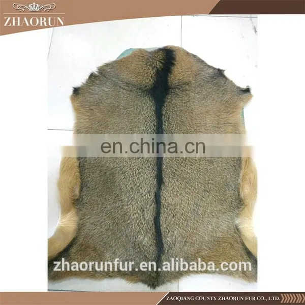 High Quality Natural Real Goat Fur Blanket Rug photo-6