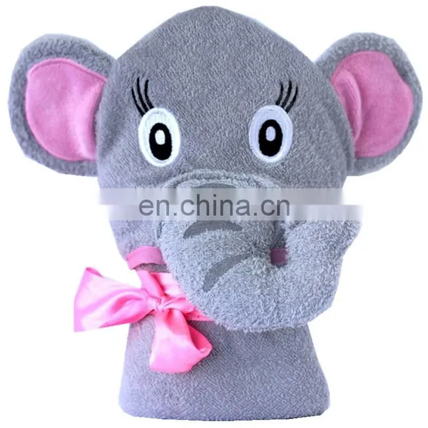 New Baby Gift Towel Custom OEM Pretty Pink Flamingo 100% Bamboo Baby Bath Hooded Towel photo-4