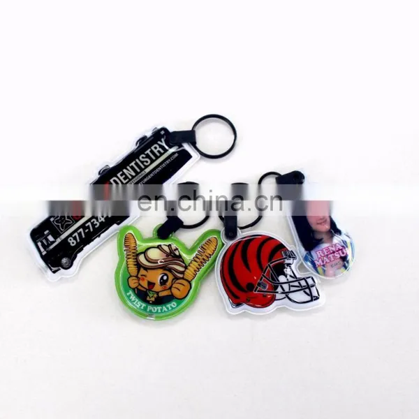 Silicon Souvenir Cartoon OEM Custom Design PVC Soft Rubber Keychain photo-3
