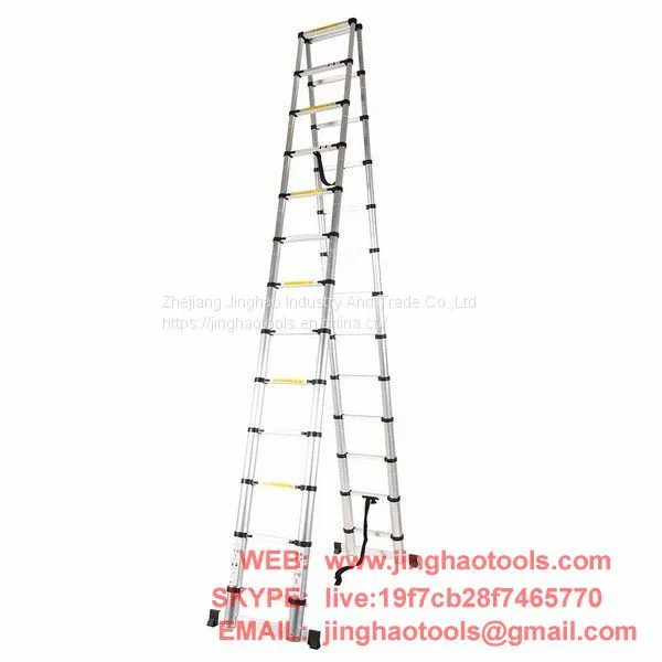 3.8m+3.8m Telescopic Combination Ladder
