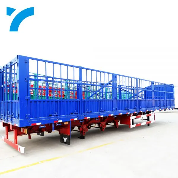 3/4 Axles 40ft Side Wall Semi Fence Cargo Trailer Fence Semi-trailer photo-3