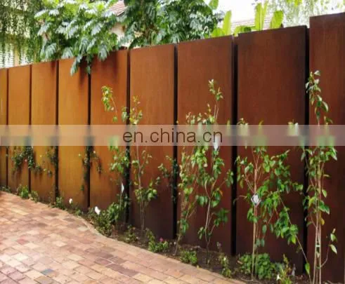 Outdoor Corten Steel Fence/Garden Screen/ Retaining Wall photo-3