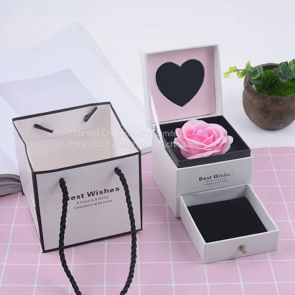 Flower Box Double Rose Box With Hand Gift Box Gift Box Lipstick Necklace Jewelry Box Gift Box