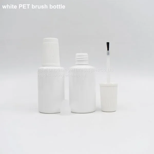 Empty Pet Plastic Bottle 20ml With Cap and Brush Touch up Paint Bottle for Car