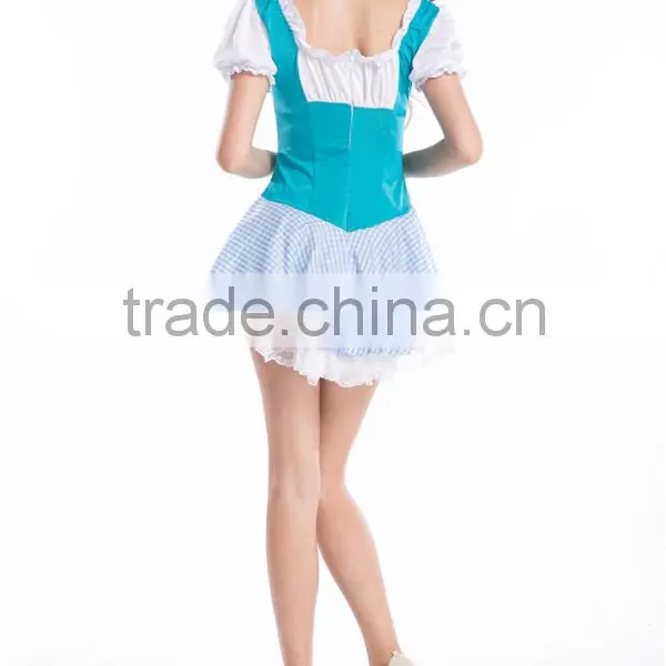 2016 Walson Instyles New Designed Front Lace up Mini Short Skirts Alice in Wonderland Costume photo-3