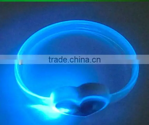 New Design LED Glowing Silicone Magnetic Bracelet photo-3