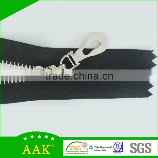 3# Shining Silver Normal Teeth Close End Designer Zippers photo-6