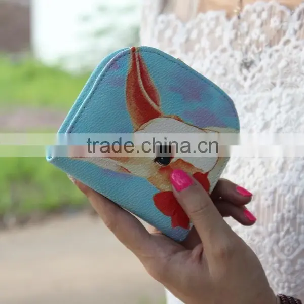Newest Simple Lovely Model PU Leather Wallet Cartoon and Animal Billetera Cartera for Women Para Dama Mujer photo-6