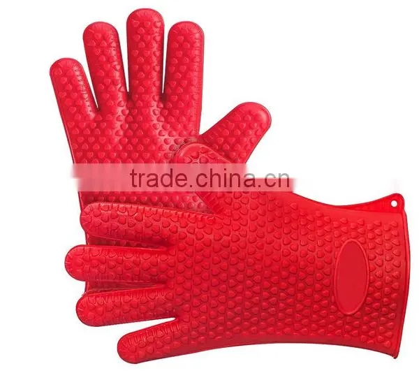Silicone Heat-resistant Grilling Oven Baking Gloves photo-6