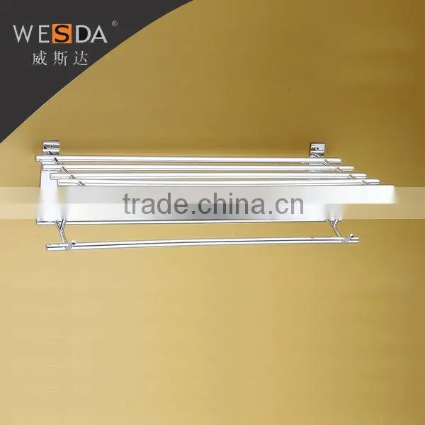 Wesda Stainless Steel and Alloy Bathroom Towel Shelf & Clothes Shelf A088 photo-3