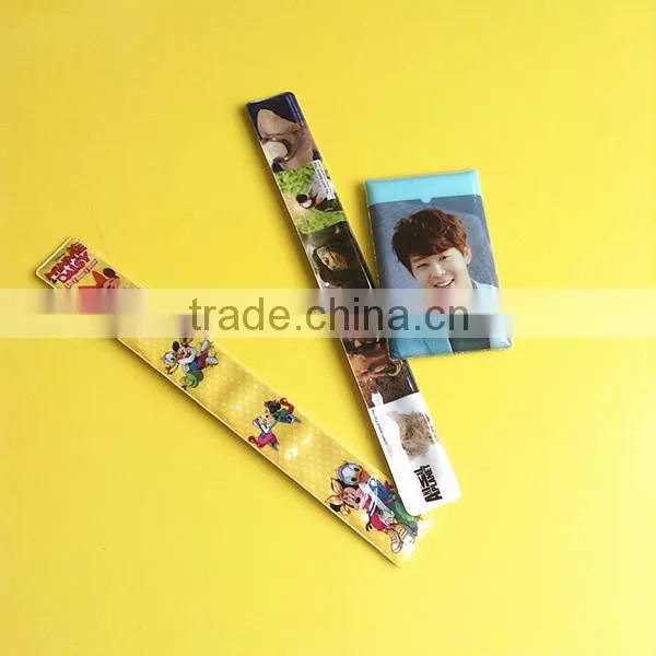 2015 Cheap Promotional Custom PVC Reflective Ruler Slap Bracelets photo-4