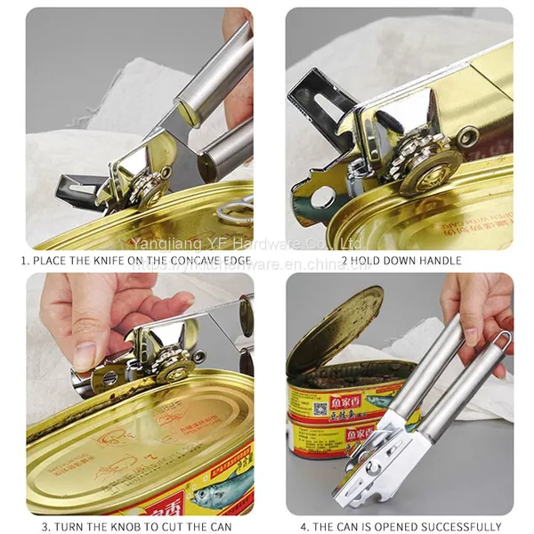 Kitchen Accessories Home and Kitchen Gadgets CAN BOTTLE OPENER COCINA MANUAL CAN TIN OPENER STAINLESS STEEL CAN OPENER photo-5