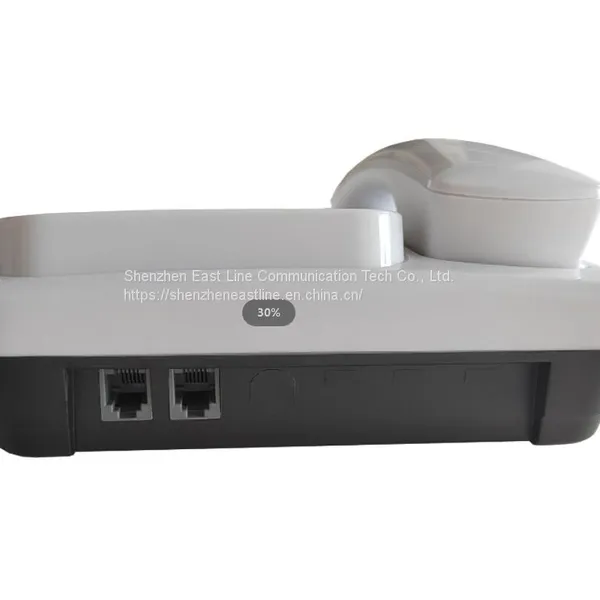Landline Phone Analog Telephone With Display Shinny Surface photo-2