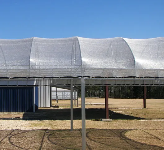 Silver Color Light Diffusing Aluminum Net Shade Cloth Sun Shade Netting Shade Mesh for Summer Outdoor Use photo-6