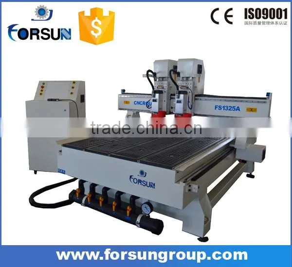 FORSUN FS1530 3d Woodworking Cnc Cutting Engraver Machinery With Two Heads photo-4