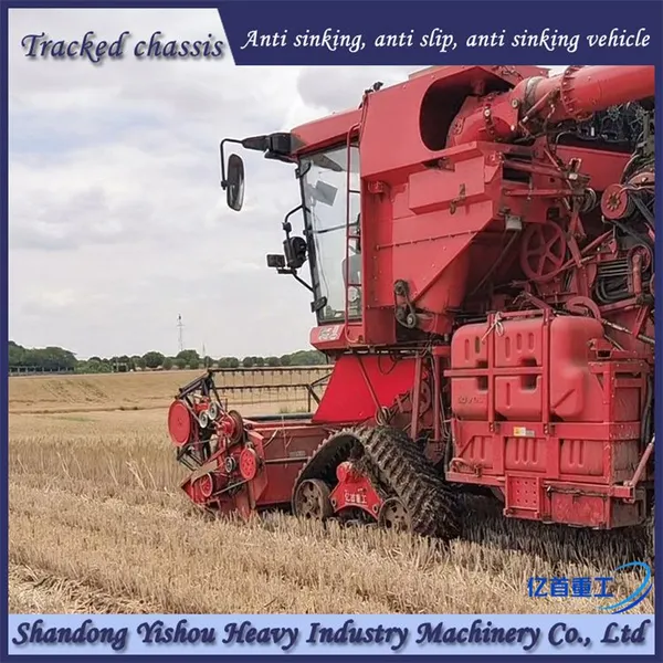 Modification of Triangle Anti Sinking Track Chassis Wheat Harvester photo-2