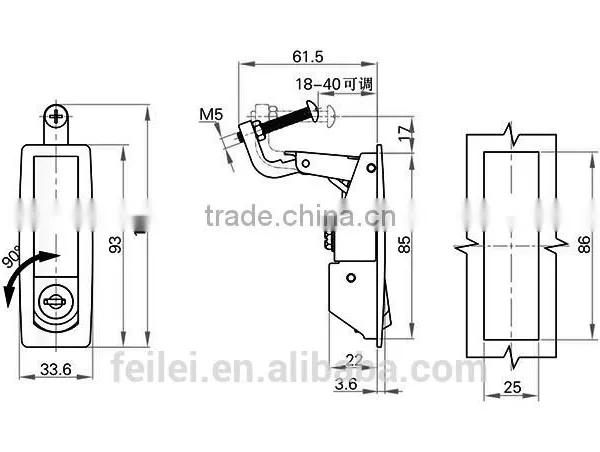 Factory Sell RoHS Chrome Plated Electric Use Lock photo-6