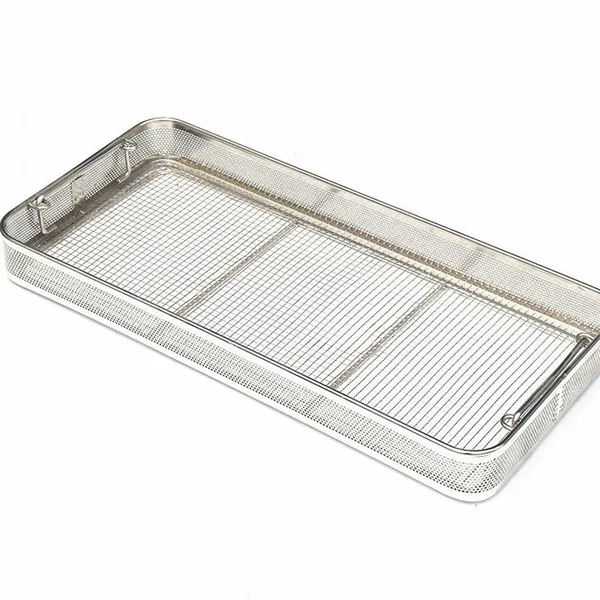 Customized Corrosion Resistance 304 Stainless Steel Medical Disinfection Basket photo-3