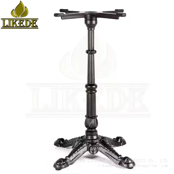 Cast Iron Coffee Table Legs Metal Black Removable Table Leg photo-2