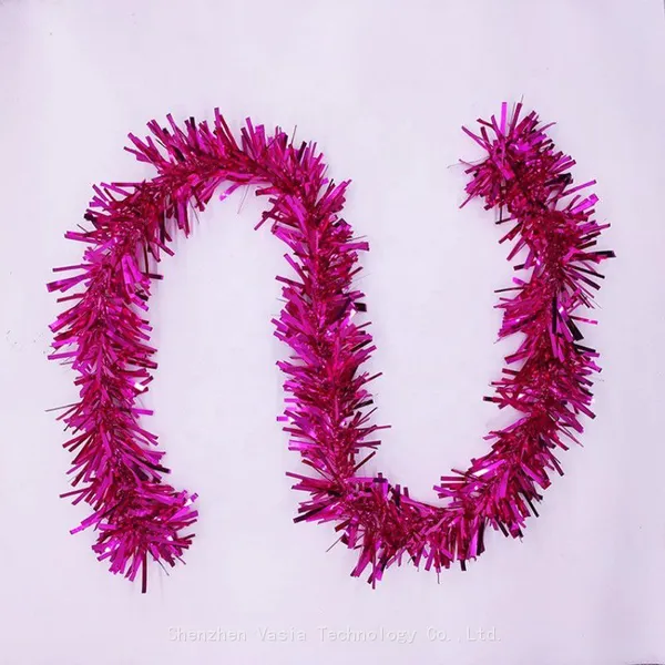 Custom Size Metallic Tinsel Garlands - Gold/Silver for Indoor/Outdoor Party Decor Wholesale photo-3
