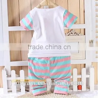 2015 Summer Shorts Leisure Suit Cute Baby Wear t Shirt and Pant China Supplier photo-5