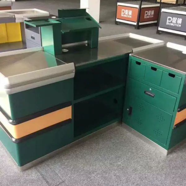 Kassenschalter / Verkaufstisch für die Werbung in Einzelhandels-Supermärkten, Kassentisch