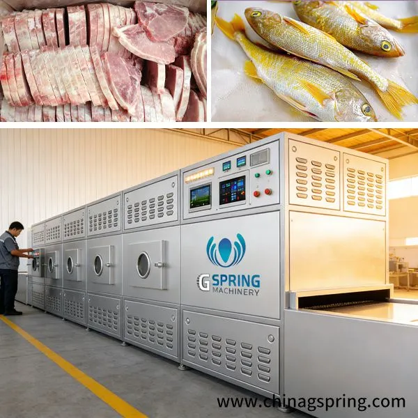 High Power Industrial Microwave Shrimp Drying Machine Continuous Seafood Dehydration Equipment photo-5