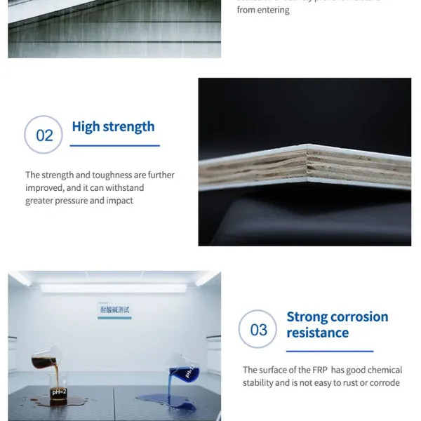 Weatherproof FRP Plywood Sandwich Panel for Outdoor Pavilion Roof Panel Durable UV Resistant Garden Structure FRP Sandwich Panel photo-3